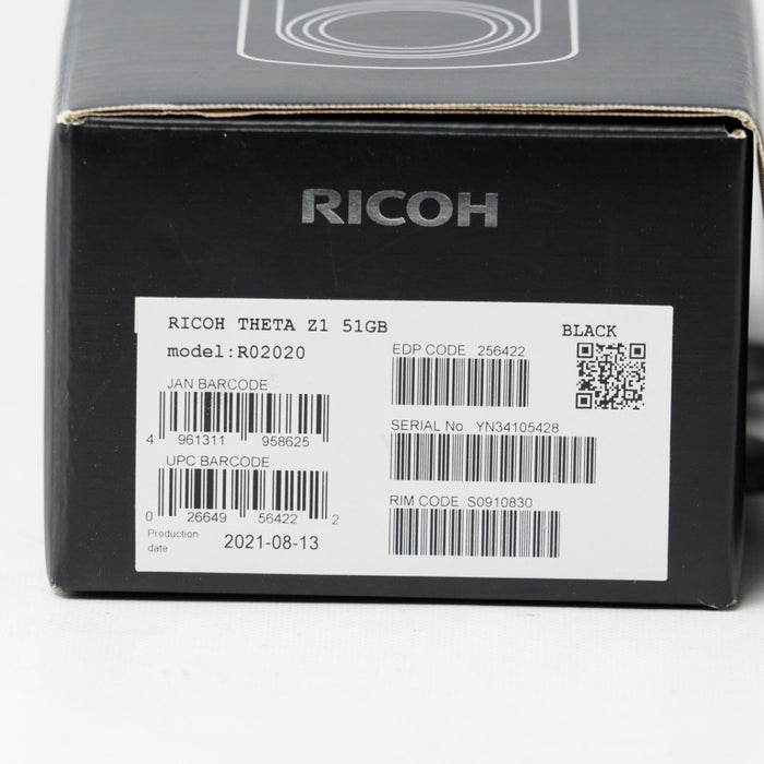 RICOH THETA Z1 51GB ブラック 360度カメラ 910831 #15112
