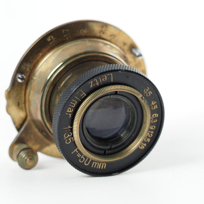 LEICA ライカ エルマー ELMAR L 50mm F3.5 沈胴 L39マウント ゴールドペイント #13998