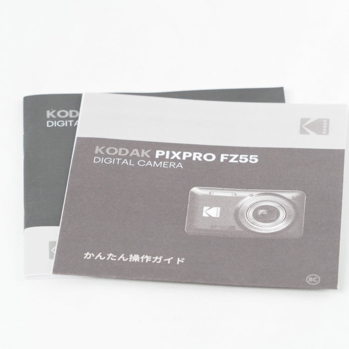 KODAK コダック PIXPRO FZ55-BK 16MP コンパクトデジタルカメラ 光学5倍ズーム 広角 28mm 2.7インチ液晶画面 ブラック #13652