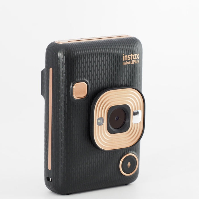 FUJIFILM 富士フイルム チェキ インスタントカメラ/スマホプリンター instax mini LiPlay エレガントブラック INS MINI HM1 ELEGANT BLACK #13608