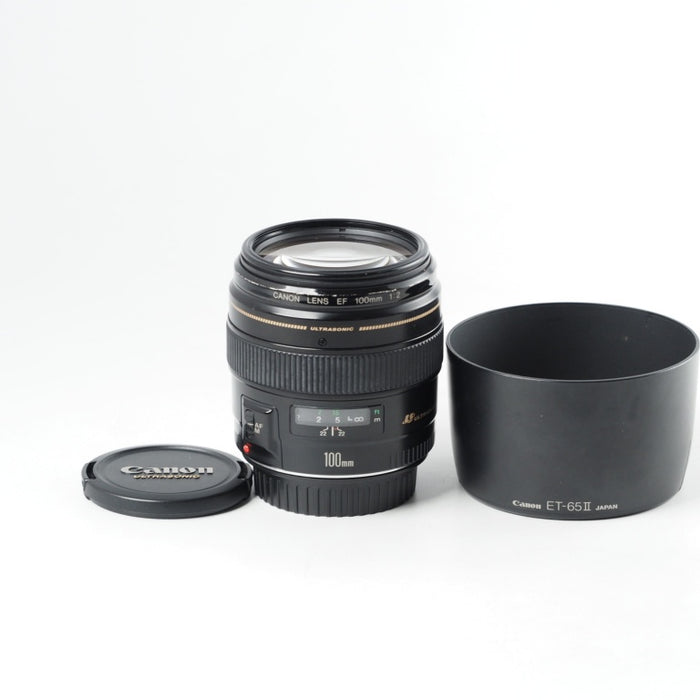 Canon キヤノン 単焦点中望遠レンズ EF100mm F2 USM フルサイズ対応 #14015
