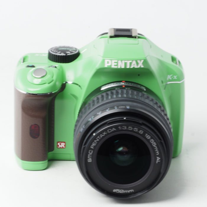 PENTAX K-X Kx 18-55mm レンズキット オーダーカラー ホワイト×グリーン #14931