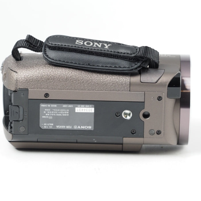 SONY Handycam FDR-AX45A ブロンズブラウン 4K ビデオカメラ 内蔵メモリー64GB 光学ズーム20倍 空間光学手ブレ補正 FDR-AX45A TI #14505
