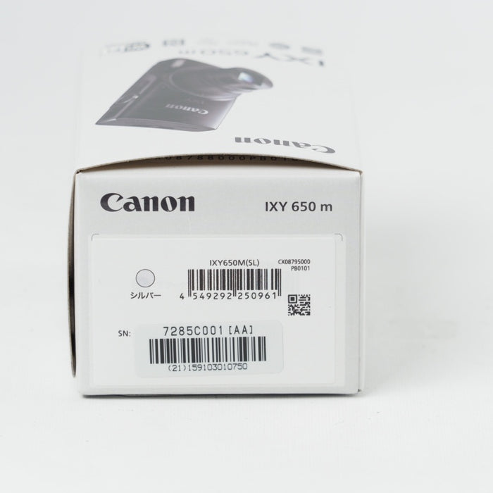 Canon コンパクトデジタルカメラ IXY 650m シルバー 光学12倍ズーム Wi-Fi対応 IXY650mSL #14575【未使用品】