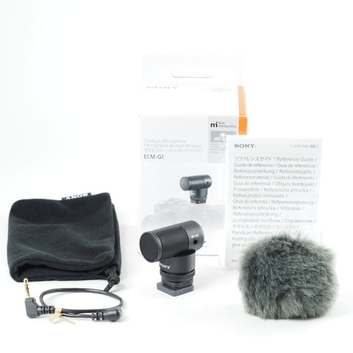 SONY ショットガンマイクロホン 前方指向性 ウインドスクリーン付属 ECM-G1 ソニー カメラ用マイク #12938