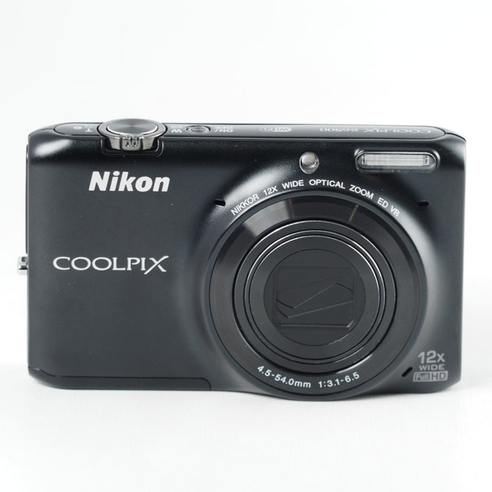 Nikon COOLPIX S6500 光学12倍ズーム Wi-Fi対応 スマートブラック ニコン デジタルカメラ S6500BK #13830