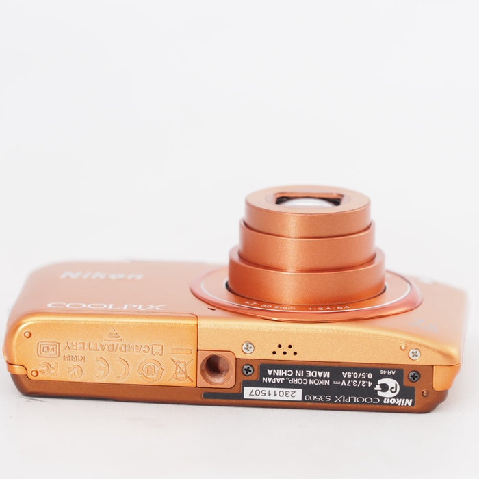 Nikon デジタルカメラ COOLPIX S3500 光学7倍ズーム 有効画素数 2005万画素 アプリコットオレンジ S3500OR #13126