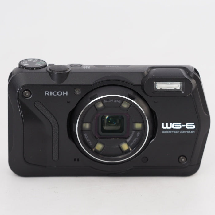RICOH WG-6 ブラック 本格防水カメラ 20メートル防水 耐衝撃 防塵 耐寒 2000万画素 #13330