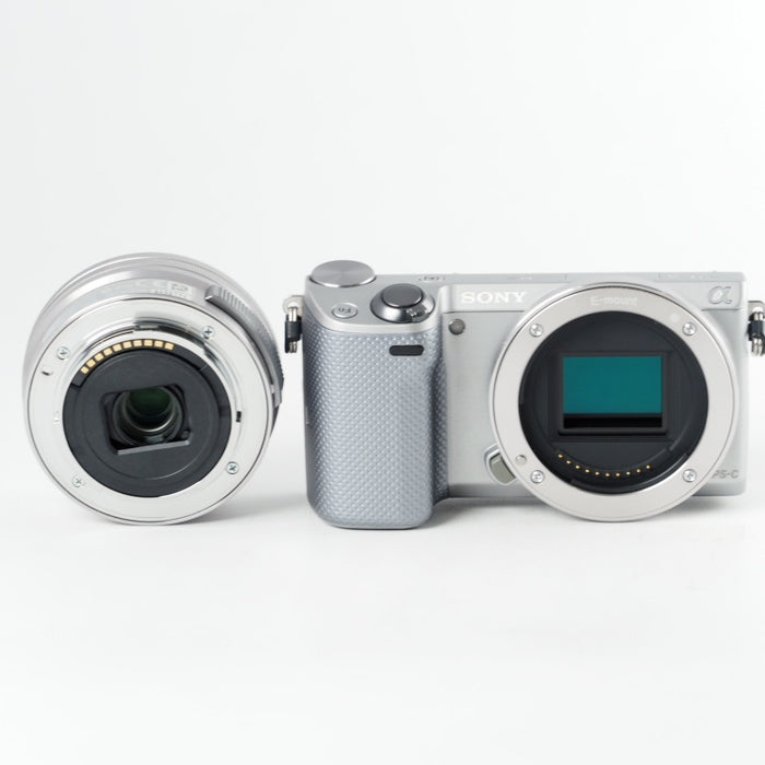 SONY ソニー デジタル一眼カメラ NEX-5T パワーズームレンズキット シルバー NEX-5T NEX-5TL-S #13786