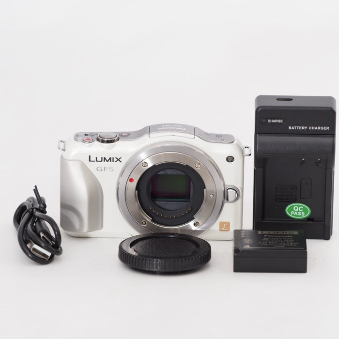 Panasonic パナソニック ミラーレス一眼カメラ ルミックス GF5 ボディ 1210万画素 シェルホワイト LUMIX DMC-GF5-W #13445