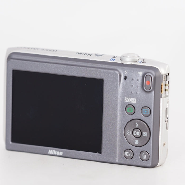 Nikon ニコン デジタルカメラ COOLPIX S3600 8倍ズーム 2005万画素 クリスタルシルバー S3600SL #13367