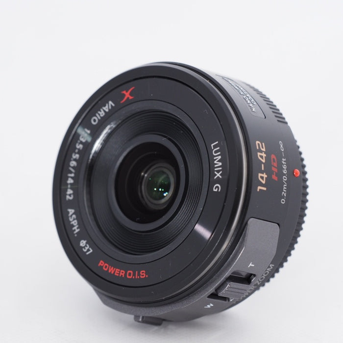 Panasonic パナソニック 標準ズームレンズ ルミックス G X VARIO PZ 14-42mm/F3.5-5.6 ASPH./POWER O.I.S. ブラック H-PS14042-K マイクロフォーサーズ用 #10675