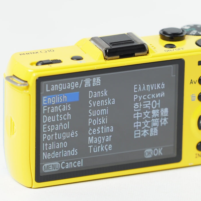 PENTAX Q10 ボディ オーダーカラー イエロー×ブルー ペンタックス ミラーレス一眼 12152 #14637