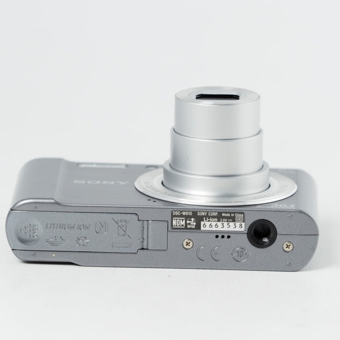 SONY Cyber-shot W810 光学6倍 ‎2010万画素 シルバー DSC-W810-S ソニー デジタルカメラ #14689