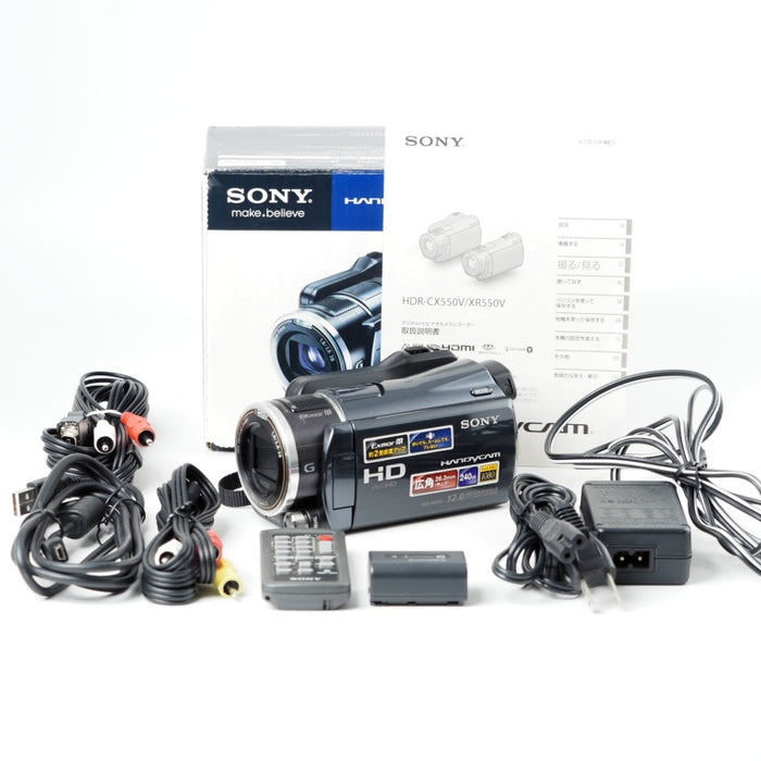 SONY Handycam XR550V ブラック デジタルHDビデオカメラレコーダー HDR-XR550V/B #14702