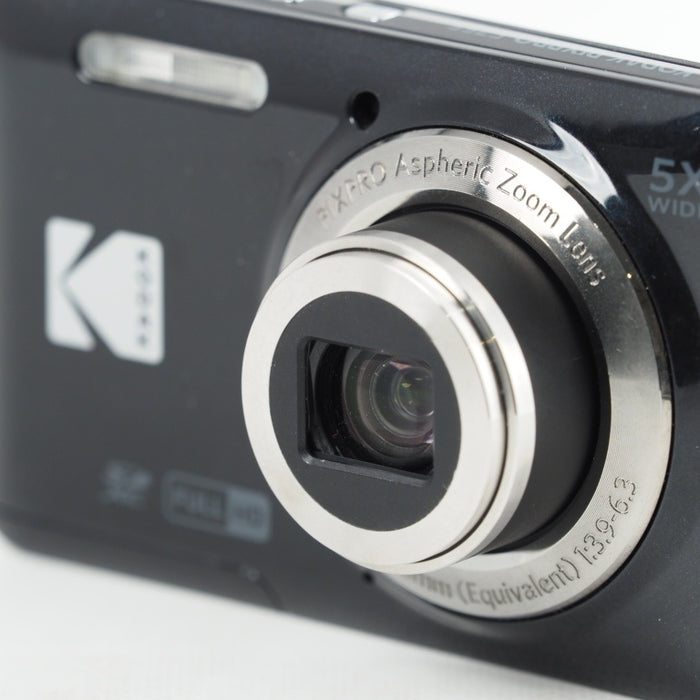 KODAK コダック PIXPRO FZ55-BK 16MP コンパクトデジタルカメラ 光学5倍ズーム 広角 28mm 2.7インチ液晶画面 ブラック #13652