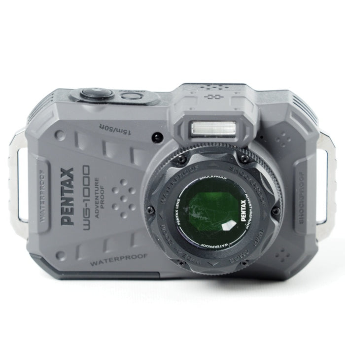 PENTAX ペンタックス WG-1000 グレー 本格防水デジタルカメラ 15m防水 (連続1時間) 2m耐衝撃 防塵仕様 2153 #11839