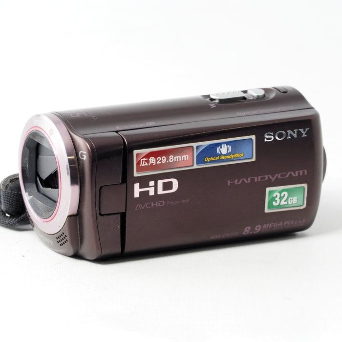 SONY HDビデオカメラ Handycam CX270V ボルドーブラウン HDR-CX270V #15078