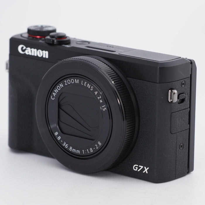 Canon キヤノン コンパクトデジタルカメラ PowerShot G7 X Mark III ブラック 1.0型センサー/F1.8レンズ/光学4.2倍ズーム PSG7XMARKIIIBK #11024