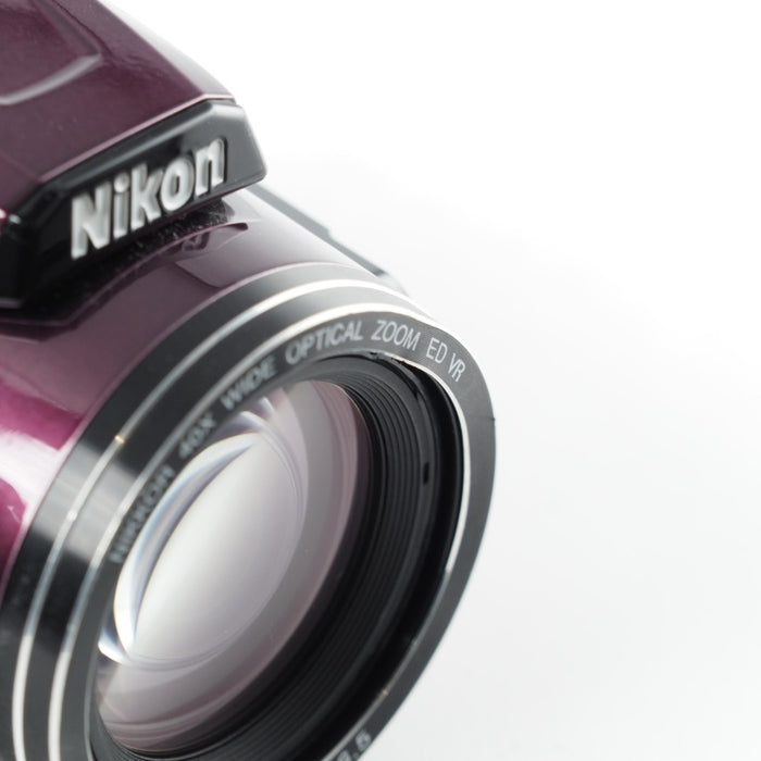 Nikon デジタルカメラ COOLPIX B500 光学40倍ズーム 1602万画素  Wi-Fi 単三電池 プラム B500PU #13857