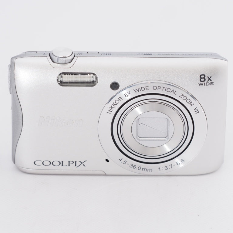 Nikon ニコン コンパクトデジタルカメラ COOLPIX S3700 シルバー 光学8 ...