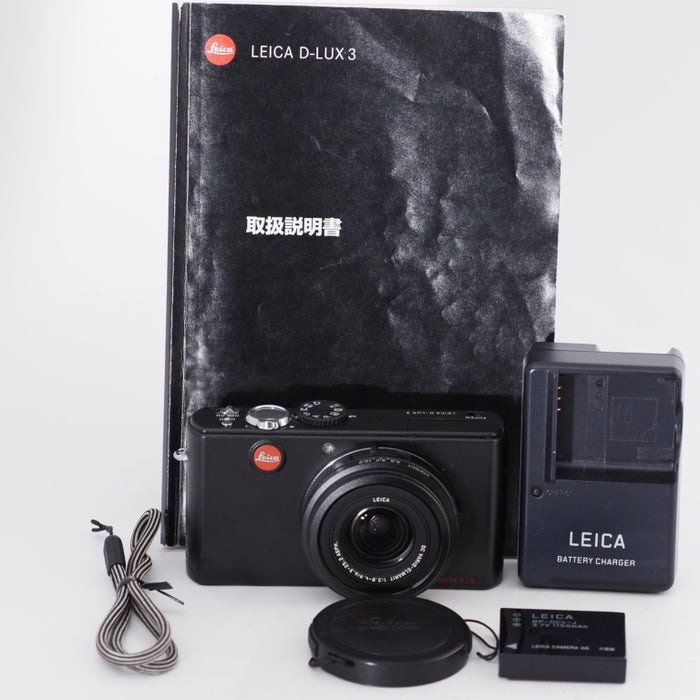 Leica ライカ D-LUX 3 10MP コンパクトデジタルカメラ 4倍広角光学手ブレ補正ズーム ブラック #11357
