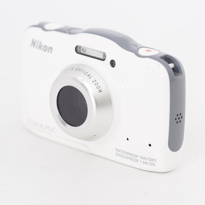 Nikon ニコン デジタルカメラ S32 防水 1300万画素 ホワイト S32WH #12951