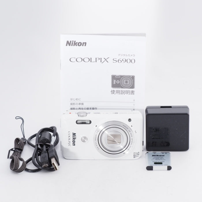 Nikon ニコン デジタルカメラ COOLPIX S6900 12倍ズーム 1602万画素 ナチュラルホワイト S6900WH #11002