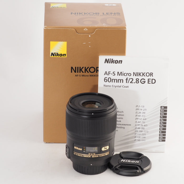 Nikon ニコン 単焦点マイクロレンズ AF-S Micro 60mm f/2.8G ED Fマウント フルサイズ対応 #13523
