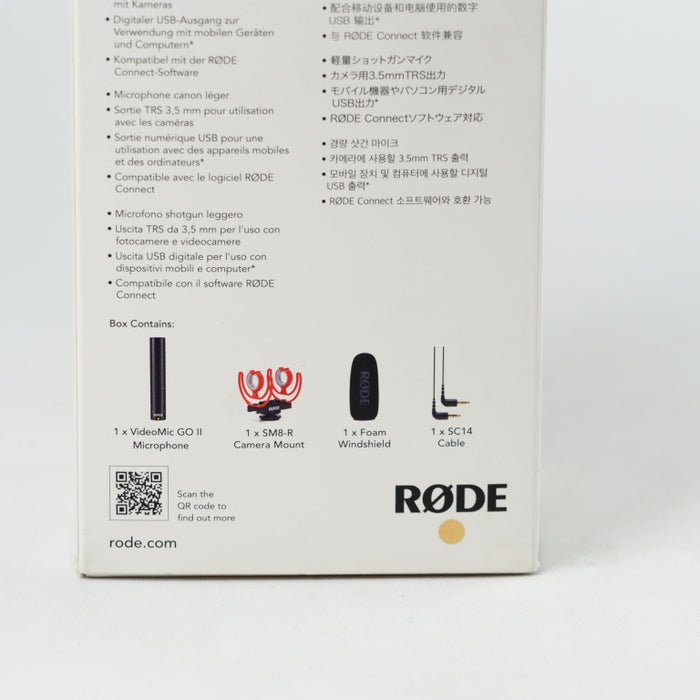 RODE Microphones Videomic GOII ビデオマイク ゴー II ショットガンマイク VMGOII ロード #14370【未使用品】