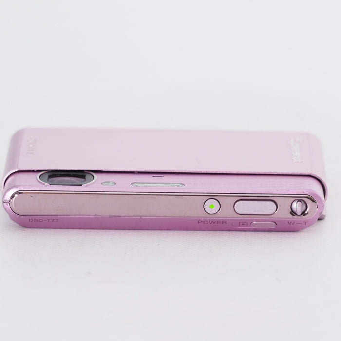 SONY ソニー デジタルカメラ Cyber-Shot サイバーショット T77 (1010万画素/光学x4/3.0型タッチパネル液晶) ピンク DSC-T77/P  #11790