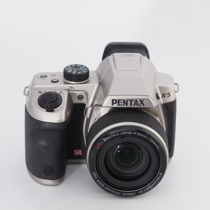 PENTAX ペンタックス X-5 クラシックシルバー 1,600万画素 超広角-超望遠ズームレンズ 単3型電池仕様 デュアル手ぶれ補正 高速連写 X-5 CLASSIC SILVER #11240