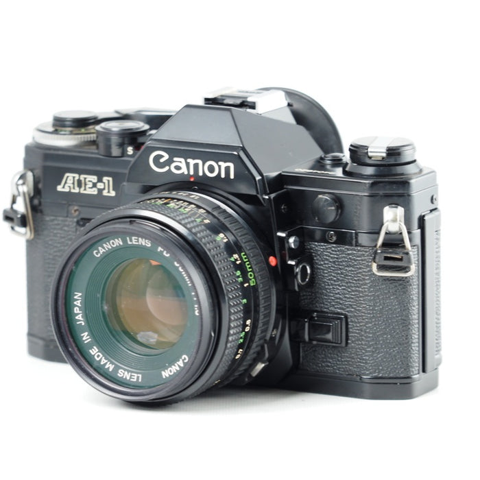 Canon AE-1 + New FD 50mm F1.8 MF一眼レフ フイルムカメラ #13911