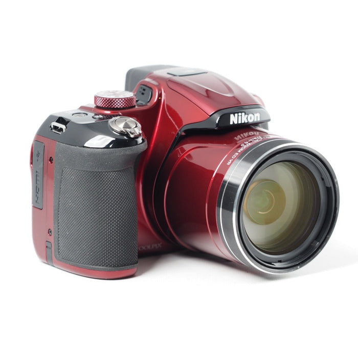 Nikon COOLPIX P600 光学60倍 1600万画素 レッド ニコン コンパクト