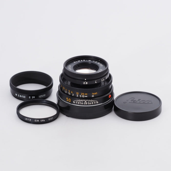 LEICA ライカ ELMAR-M エルマー 50mm F2.8 E39 Mマウント フード フィルター付き #9545 — カメラ本舗