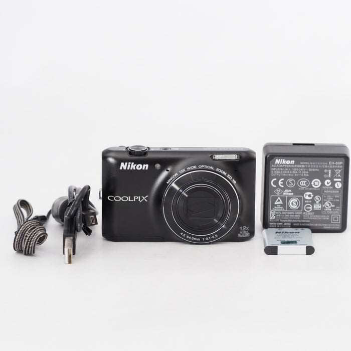 Nikon デジタルカメラ COOLPIX S6400 タッチパネル液晶 光学12倍ズーム スマートブラック S6400BK #13278