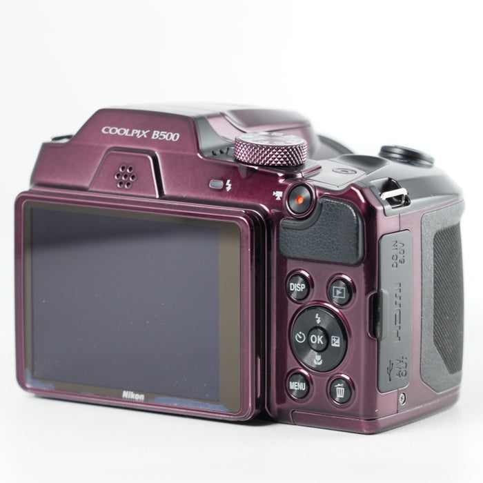 Nikon デジタルカメラ COOLPIX B500 光学40倍ズーム 1602万画素  Wi-Fi 単三電池 プラム B500PU #13857