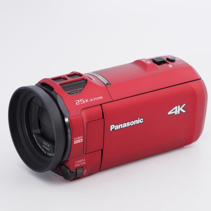 Panasonic パナソニック 4K ビデオカメラ 64GB 光学20倍ズーム アーバンレッド HC-VX992MS-R #9533