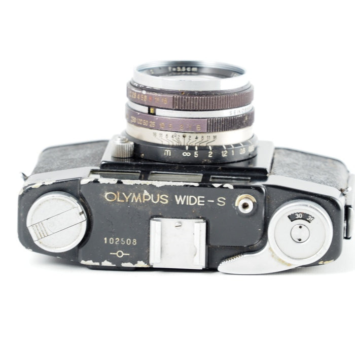 OLYMPUS オリンパス 希少 WIDE-SUPER ワイドスーパー ブラック H.ZUIKO-W 1:2 f=3.5cm #13917