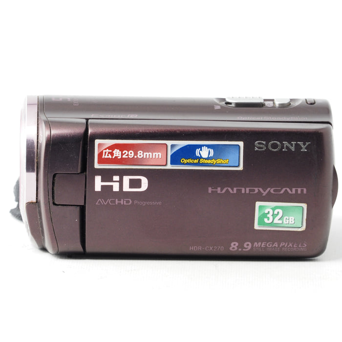 SONY HDビデオカメラ Handycam CX270V ボルドーブラウン HDR-CX270V #15078