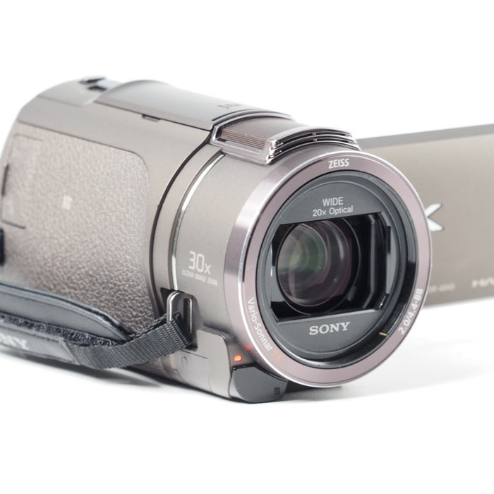 SONY Handycam FDR-AX45A (2022年モデル) ブロンズブラウン 4K ビデオカメラ 内蔵メモリー64GB 光学ズーム20倍 空間光学手ブレ補正 FDR-AX45A TI #14506