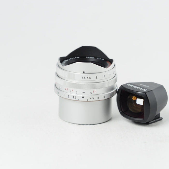 COSINA Voigtlander WIDE-HELIAR 15mm F4.5 Aspherical シルバー 専用ビューファインダー付 L39 130111 #14681