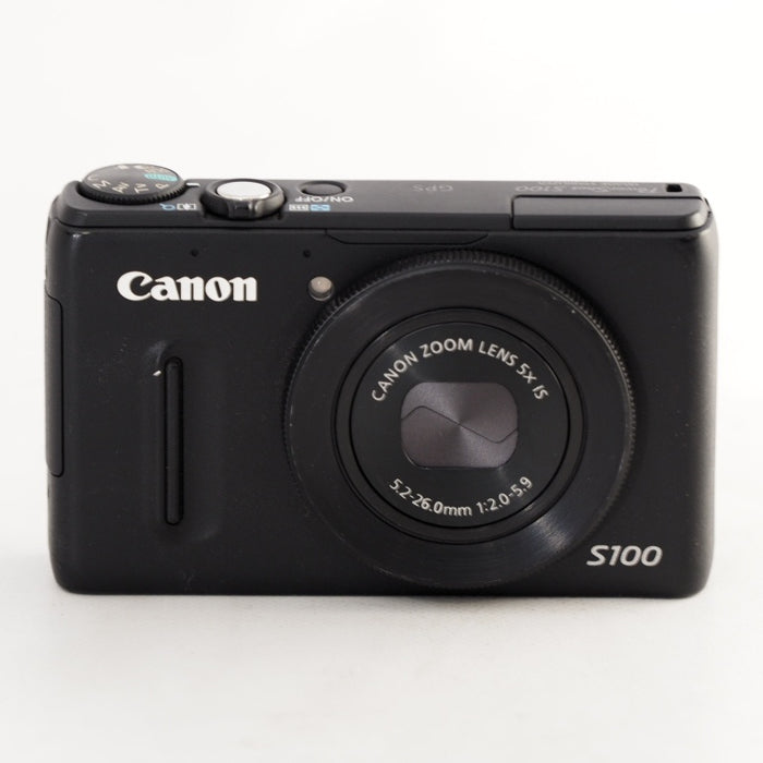 Canon キヤノン デジタルカメラ PowerShot S100 ブラック PSS100(BK) 1210万画素 広角24mm 光学5倍ズーム 3.0型TFT液晶カラーモニター #13577