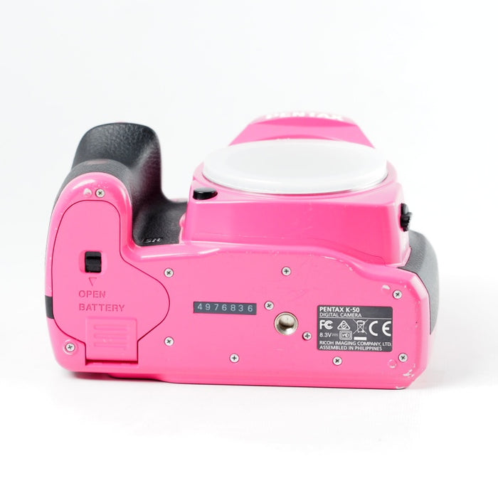 PENTAX ペンタックス K-50 + DA L 18-55mm F3.5-5.6 AL WR ピンク レンズキット オーダーカラー #13711