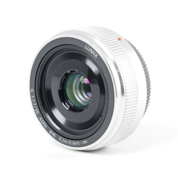 Panasonic パナソニック 単焦点レンズ マイクロフォーサーズ用 ルミックス G 20mm/F1.7 II ASPH. シルバー H-H020A-S #13752