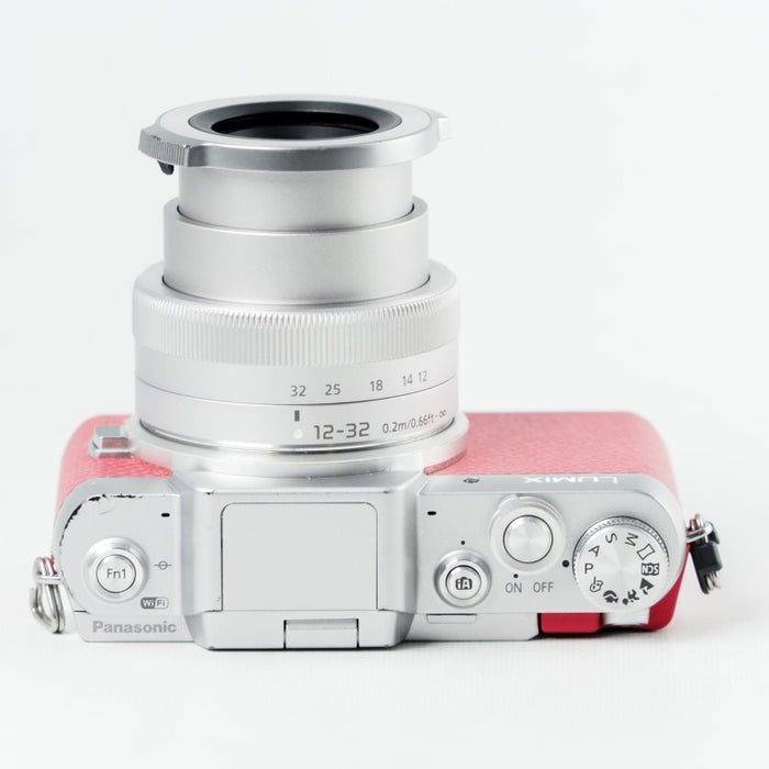 Panasonic LUMIX DMC-GF7 ダブルズームレンズキット 標準ズームレンズ/望遠ズームレンズ付属 ピンク DMC-GF7W-P パナソニック ミラーレス一眼カメラ #14272