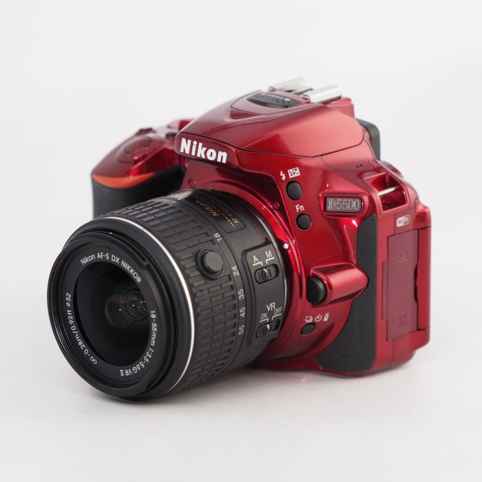 Nikon デジタル一眼レフカメラ D5500 18-55 VRII レンズキット レッド 2416万画素 3.2型液晶 タッチパネル D5500LK18-55RD #13457
