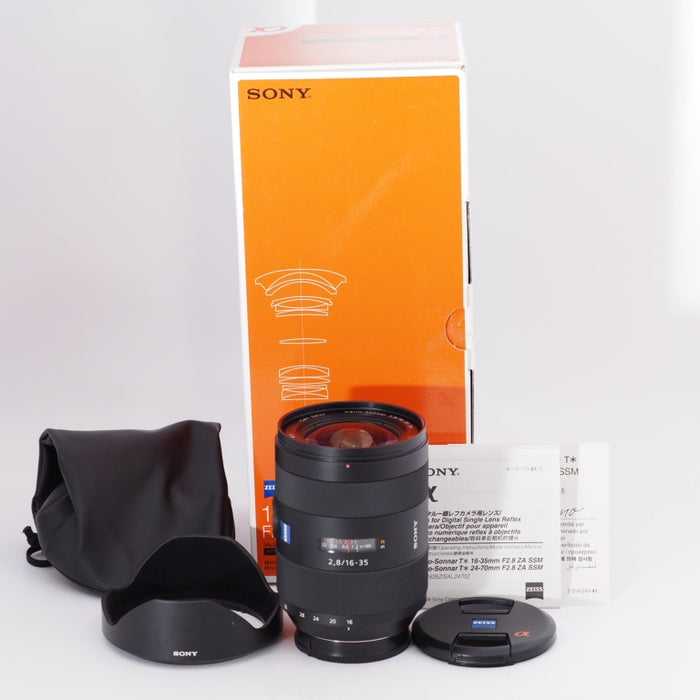 SONY ソニー Vario-Sonnar T* 望遠ズームレンズ 16-35mm F2.8 ZA SSM SAL1635Z Aマウント用 交換レンズ #10653