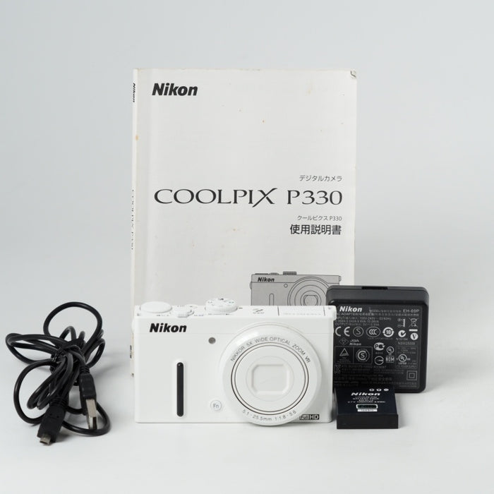 【美品】Nikon ニコン COOLPIX P330 WH ホワイト デジカメ Amazon | Nikon デジタルカメラ COOLPIX P330 開放F値1.8NIKKOR