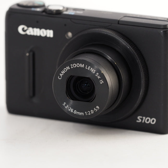 Canon キヤノン デジタルカメラ PowerShot S100 ブラック PSS100(BK) 1210万画素 広角24mm 光学5倍ズーム 3.0型TFT液晶カラーモニター #13577